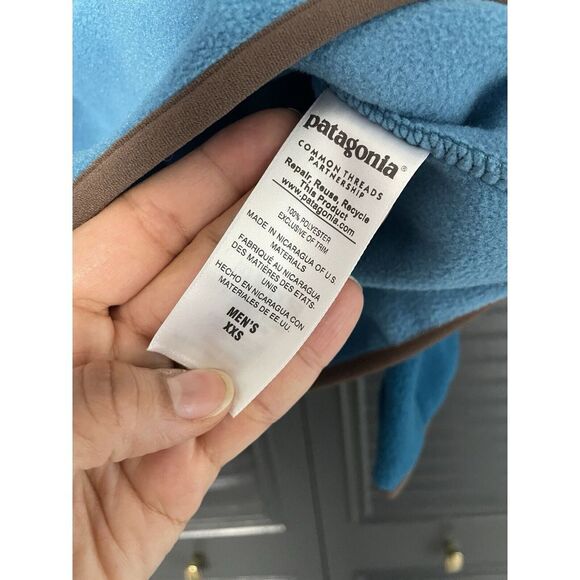 Patagonia Synchilla Snap-T Pullover Fleece Fall Jacket Blue Colorblock XXS - Picture 6 of 10